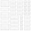 CHEFSTORY 33 PCS Clear Drawer Organizers Set, 4 Sizes Plastic Vanity Desk Drawer Organizers Trays and Storage Bins with Non-slip Silicone Pads for Makeup,Bathroom and Kitchen