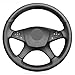 Produktbild LINBUDAO Schwarz Soft ArtificialCar Lenkradabdeckung  für Mercedes Benz W204 C Klasse 2007 2010 C300 C280 C260 C230 C180 C200 | Lenkabdeckungen |