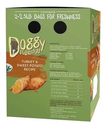 Doggy Delirious Turkey & Sweet Potato Dog Treat 5 Lbs thumb #1