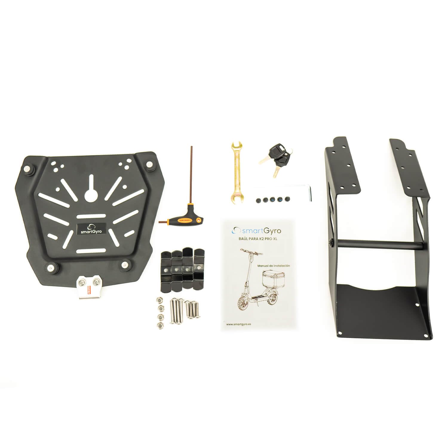 SMARTGYRO Baúl K2 Pro XL - Accesorio para los Patines Eléctricos K2 Pro XL, Maleta de Transporte, 45 litros, Interior Acolchado. Compatible con Motocicletas