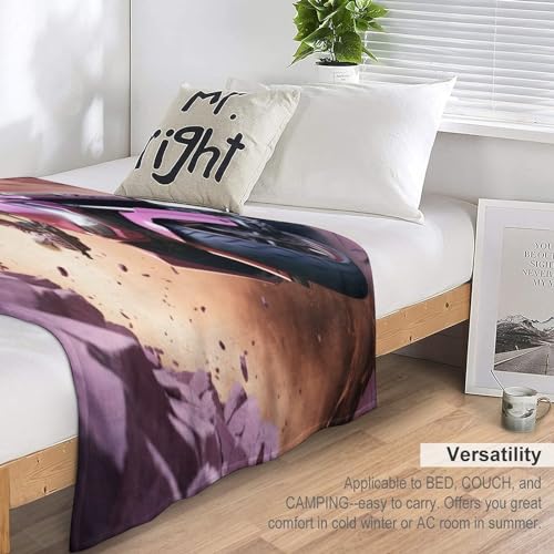 Couverture chaude et confortable moto 3D lavable en machine pour lit double - 7
