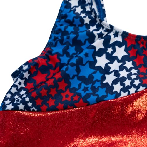 Image of GK Stars Gymnastics & Dance Leotard for Girls and Toddlers - Activewear One Piece Outfit in Fun Colorful Prints
