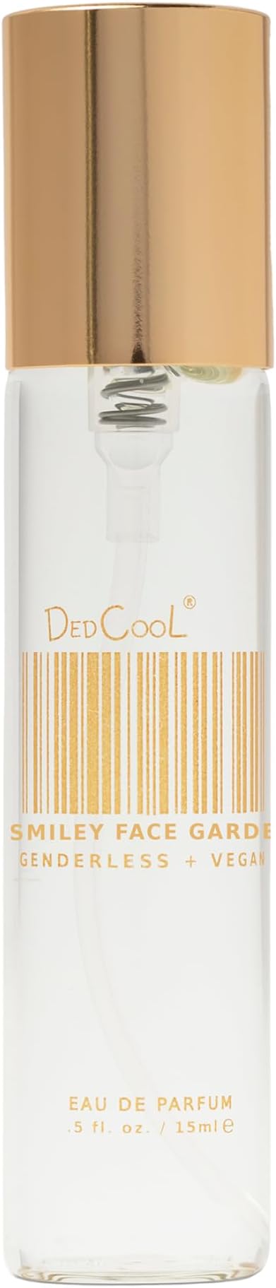 DedCool Eau de Parfum (Smiley Face Garden - 0.5 fl oz) With Notes of Rose, Guaiac Wood, Musk, Perfume for Men & Women, Luxury Fragrance, Long Lasting, Non-Toxic, Genderless, Vegan, Fragrance For All