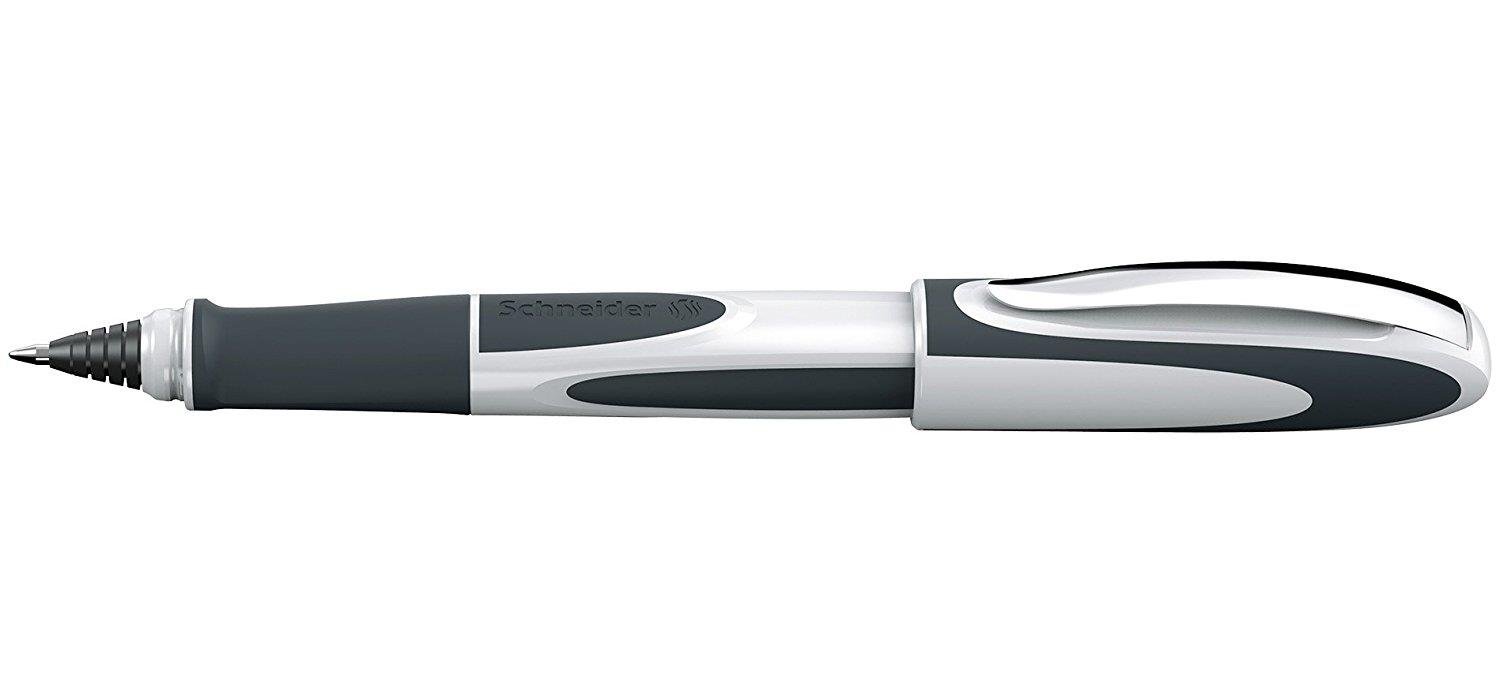 Schneider Tintenroller mit Kartuschenfilter Ray 5 weiß dunkelgrau
