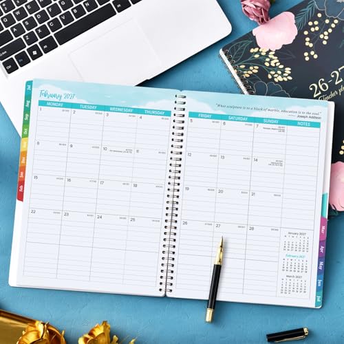 Teacher Planner 2026-2027 - Teacher Lesson Planner, JULY 2026 - JUNE 2027, 8.5" x 11", Weekly & Monthly calendar 2026-2027 Academic Year, Colorful Tabs, Pocket, Quotes, Holidays - Image 7