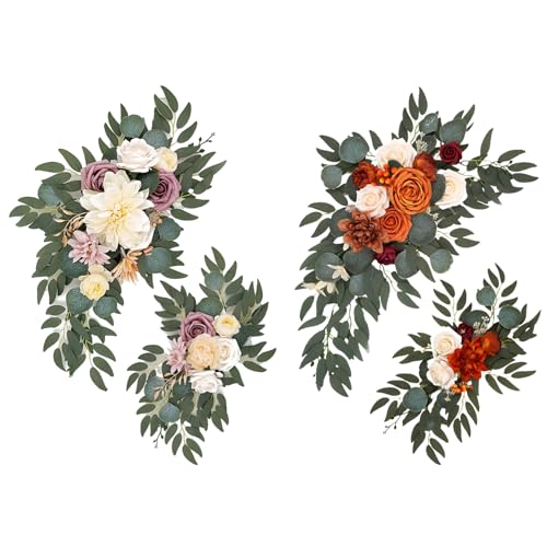 Swag de fleur de rose pour arche mariage | Fleurs bricolage décor de table
