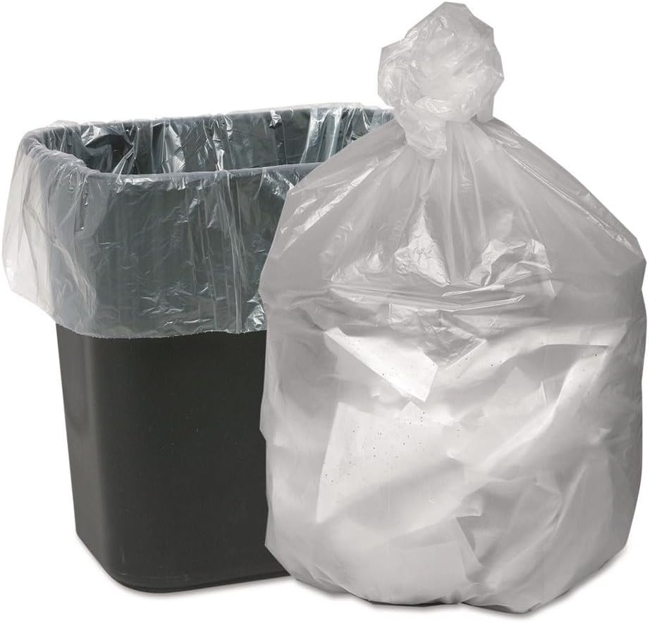 For Good 'n Tuff GNT2424 24"x24" 10-Gal 6 mic Waste Can Liners - Natural 1000/CT Model-C8P8-9081