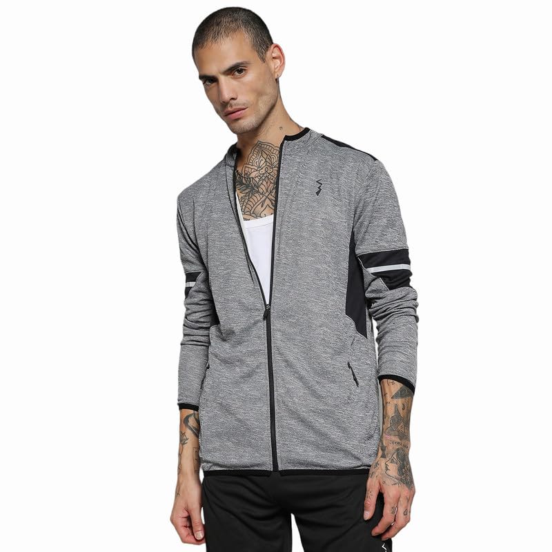 Image of CAHOOT Men's Jacket With Insert Pocket For Casual Wear | Hooded Neck | Long Sleeve | Zipper Closure | Polyester Jacket Crafted With Comfort Fit For Everyday Wear