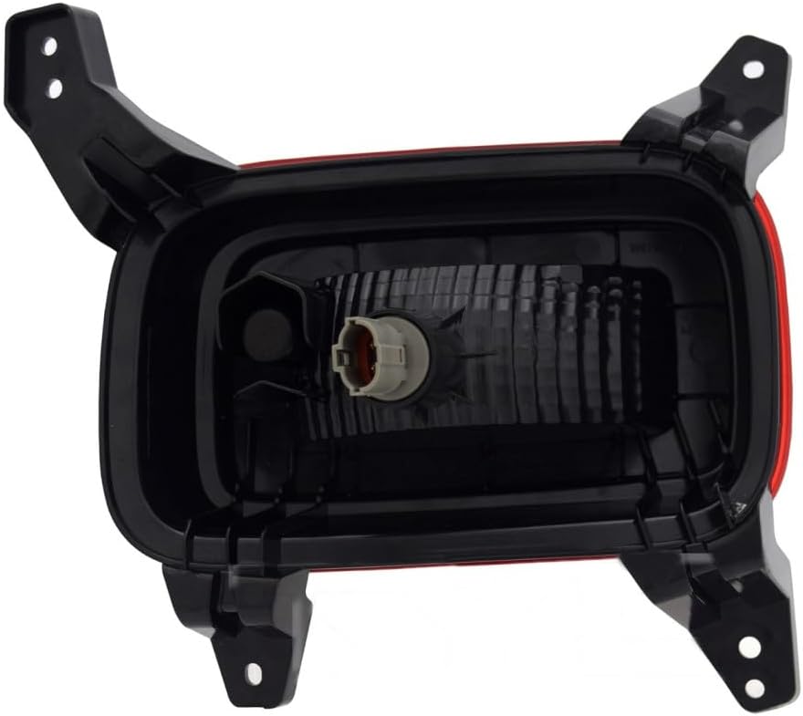 KarParts360 For Hyundai Venue 2020 21 22 23 2024 Back Up Light Passenger Side | CAPA | Red And Clear Lens | On Rear Bumper Cover | PP Plastic Housing | With Bulbs | HY2883109, HY2883109C | 92406-K2100