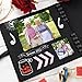 Bstorify Square Scrapbook Photo Albums 36 Pages (7 x 7 inch) Black Thick 250gsm Kraft Paper Scrap Book, Memory Book, Ribbon Closure - Ideal for Your Scrapbooking Albums, Art & Craft Projects