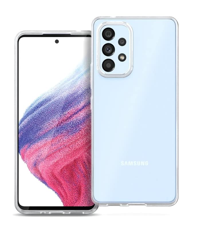 Image of Ultra Clear Slim Anti-Slip Grip Soft Flexible Back Cover for Samsung Galaxy A73 5G / SM-A736B, SM-A736B /DS (Shockproof,Transparent)