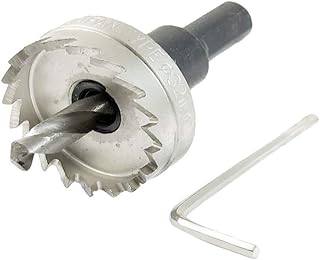 New Lon0167 Silver Tone Featured HSS 32mm Cutting reliable efficacy Diameter 6mm Twist Bit Hole Saw w Hex Wrench(id:ca8 50 79 73f)