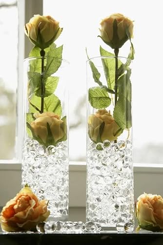 Bolinhas de gel transparentes incolor que crescem na água para decorar vasos plantas Enfeites festas