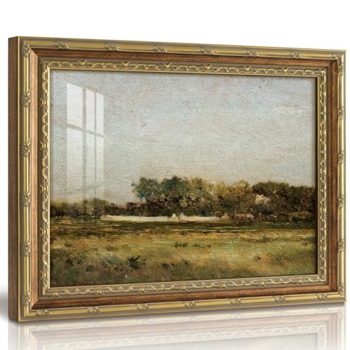 InSimSea 13x16 Gold Framed Wall Art with Glass Cover, Vintage