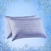 Elegear Cooling Blanket Stripe Blue 90 x 108 + Cooling Pillow Cases Blue Queen 20'' x 30''