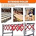Conveyor Roller Table, Adjustable Conveyor Roller, Flexible Extendable Roller Stand with Hooks and Locking Swivel Casters, Industrial Conveyor Belt for Woodworking