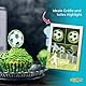 DECOCINO Muffin-Set Football 48-tlg. - 24 Cupcake-Förmchen mit Ø 5 cm & 24 Muffin-Topper aus Papier, ideale Deko für Kindergeburtstage & Motto-Partys