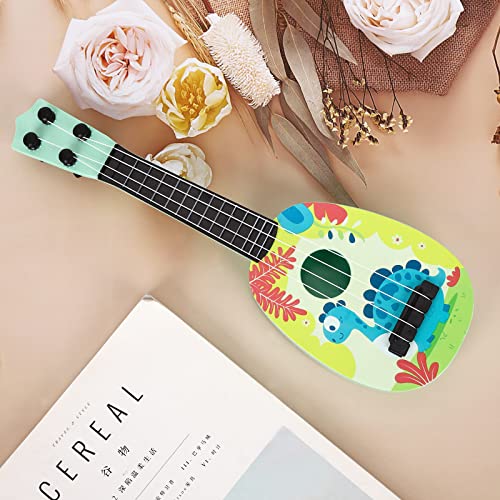Kindergitarre,37cm Gitarre für Kinder,Mini Gitarre Ukulele Gitarre Spielzeug,Ukulele Instrument mit 4 verstellbaren Saiten Mini-Gitarre für Kleinkinder,Anfänger,Jungen,Mädchen,Geschenk (Style-B)