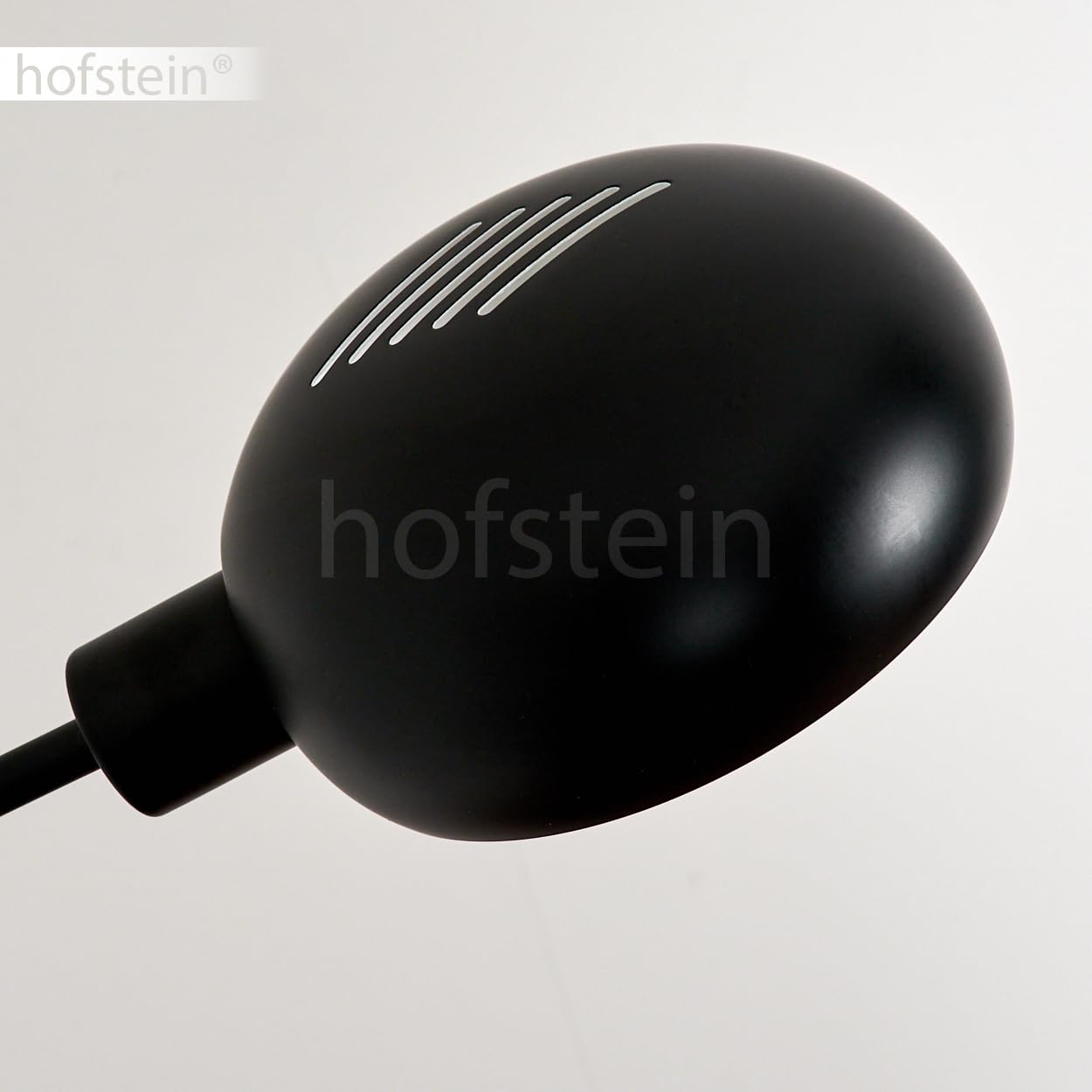 Stehleuchte Nikkala, Stehlampe aus Metall/Glas in Schwarz/Weiß, Leuchte im modernen Design, verstellbare Schirme, An-/Ausschalter am Gehäuse, Höhe 240 cm, 3 x E14, ohne Leuchtmitte