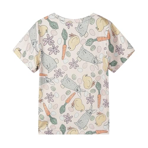 Image of LittleSpring Kids Short Sleeve Tshirt Crewneck Print Summer Tops