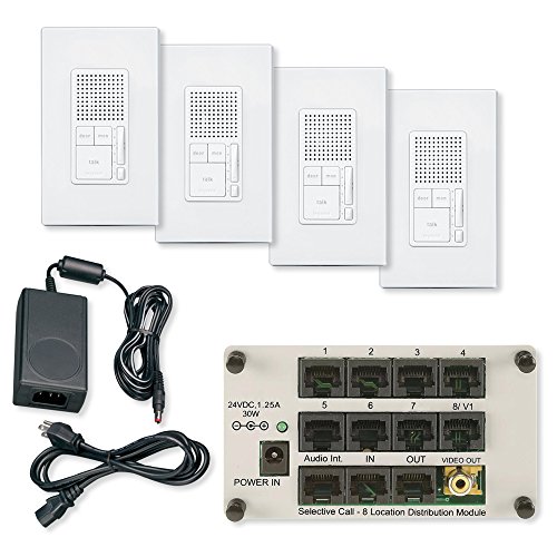 On-Q/Legrand IC7401-WH Radiant Broadcast 4 Location Kit White