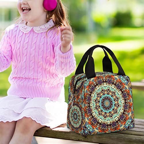 Abstract Design Insulated Lunch Bag Women Reusable Lunch Tote Bag For Men Adult Leakproof Cooler Lunch Box For Work Office Picnic Travel #TOP1