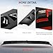 cciyu Black Carbon Look Rear Shark Fin Roof Spoiler Fits for 2002 2003 2004 2005 2006 2007 for Mitsubishi Lancer Rear Roof Vortex Spoiler Wing