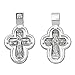 Produktbild NKlaus 925er Sterlingsilber Silber Kruzifix Kreuz Orhodox Anhänger russisch 4623 Taufe