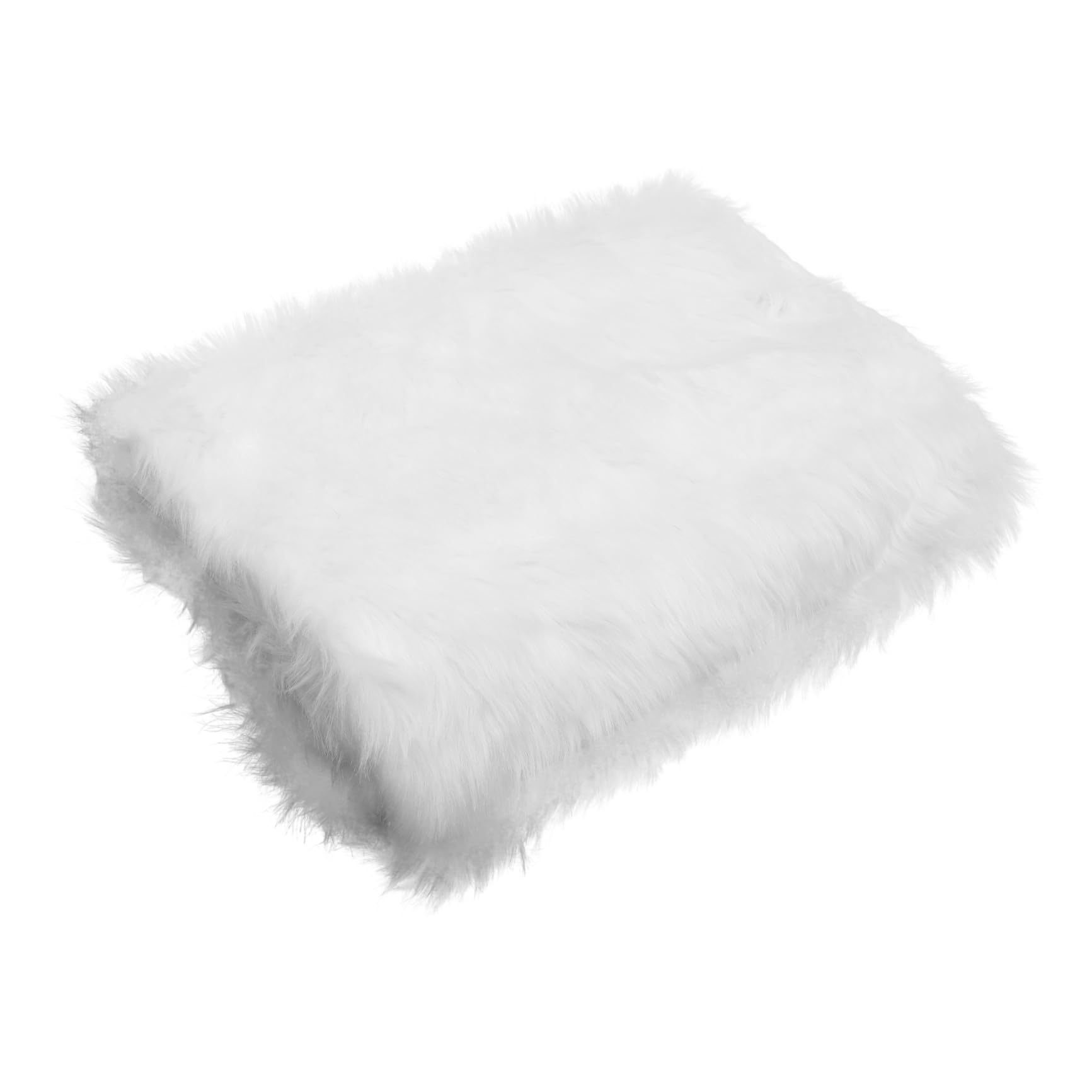 Chemin de table de Noël peluche blanche 38x180 cm nappe décorative de fête
