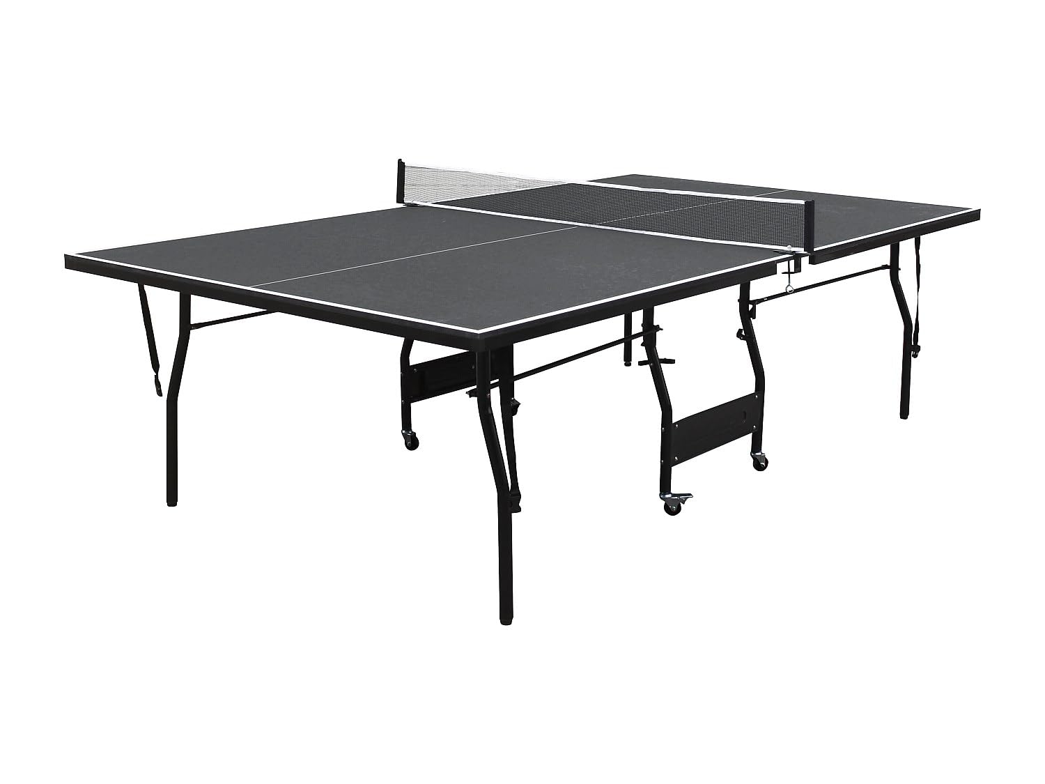 Vente-unique - Ping Pong de Interior Garry - L 274cm x A 152.5cm x H 76cm - MDF - Gris Antracita