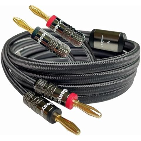 Goaycer 14AWG Speaker Wire with Banana Plugs Cover