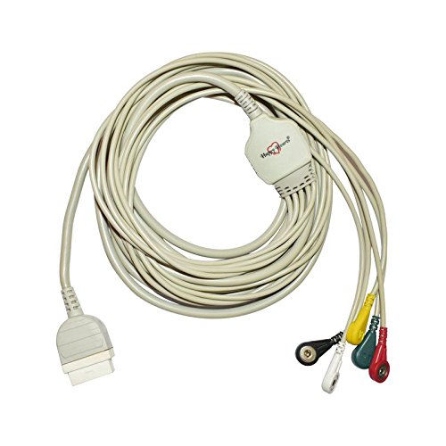 5 Lead ECG Cablecompatible with GE B40/DASH 11 Pin snap type-image-7
