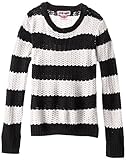 Pink Angel Big Girls' Striped Pullover Sweater