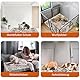 AIHSUMC Waschbar Haustier-Urinunterlage, (2-Pack, 91,4 x 106,7 cm), Wiederverwendbare Welpen-Pads mit Rutschfester Teppichunterlage, super saugfähige, auslaufsichere Hunde-Trainingspads (Orange)