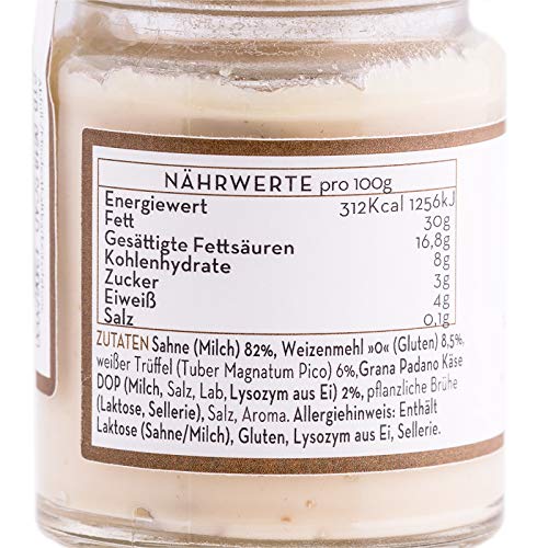 Feinkost Luigi - Trüffelsauce / Salsa mit 6% echten weißen Trüffeln (90g)