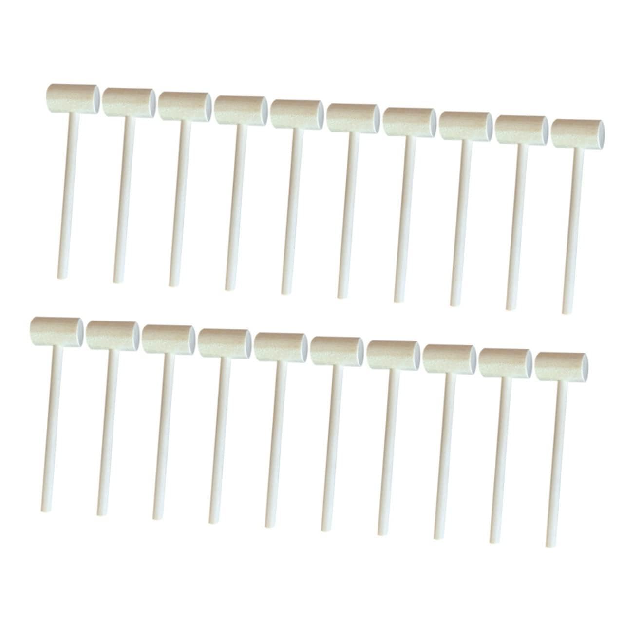 GALPADA Toy Mallet Hammer Set of 20 Solid Wood Mini Hammers Educational Toys for Boys and Girls for Home Decor