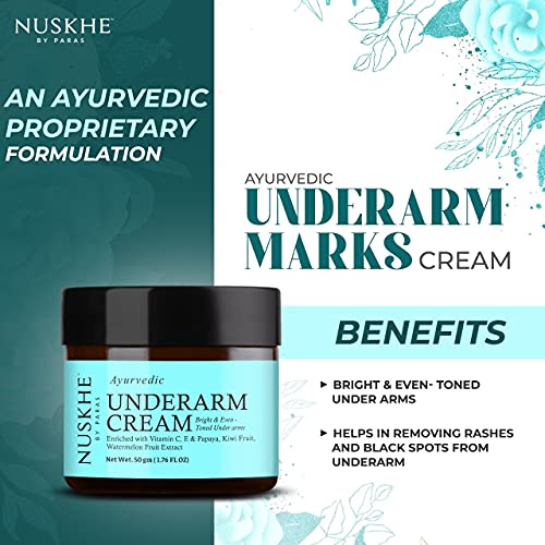 Nuskhe by Paras Underarm Cream | 50 gm | Papaya | Brighten Under Arm | Glowing Under Cream | All Skin Type | For Men and Women | Ayurvedic Ingredients - Image 3