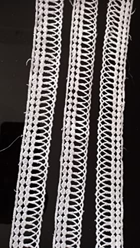 Image of JoJo Creations White Laces for All Types of Fabrics (GPO Long Circle) 5 Meter