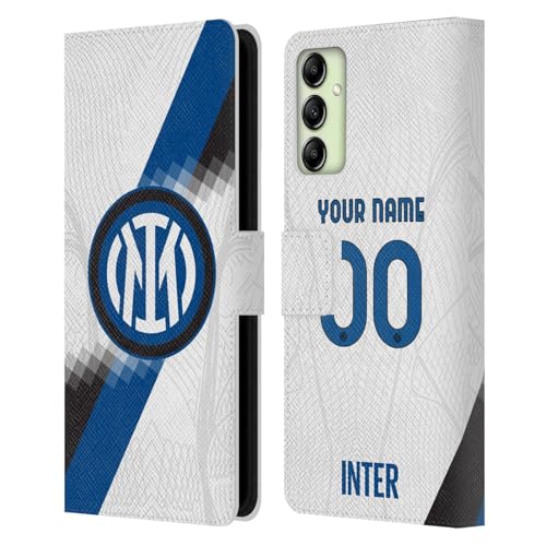 Coque Inter Milan Samsung A14 5G en cuir personnalisable avec fentes cartes
