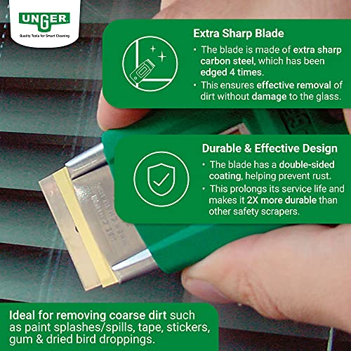 Image of Unger-SR040CT Safety Scrapers , Green, 50 count (Pack of 1)