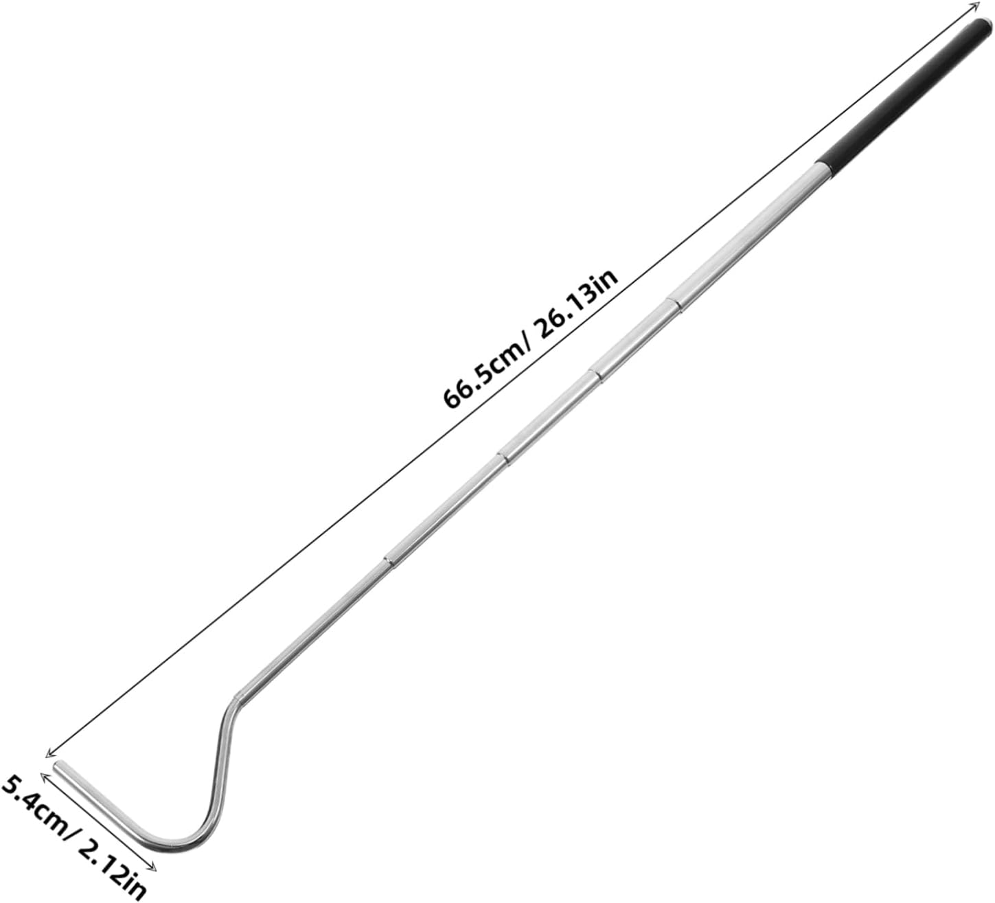WOONEKY Stainless Steel Telescopic Snake Hook Reptile Catcher Tool Snake Catching Grabber Handling Tools Reptile Hook