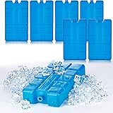 BigDean 6er Set Kühlakkus je 200ml - 12h Lange Kühlung - perfekt für Kühltasche & Kühlbox - 15 x 8 x 2 cm - Kühlelemente Kühlpacks Kühlpads - Made in EU