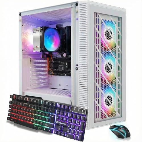 STGAubron RGB PC Computer Desktop, AMD Ryzen 7 5700G up to 4.6G, 16GB DDR4, 1TB SSD, WiFi 6 & BT...