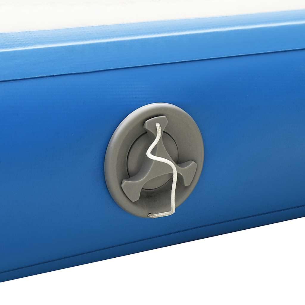 vidaXL Tappeto Galleggiante Gonfiabile Blu e Bianco 300x150x15 cm