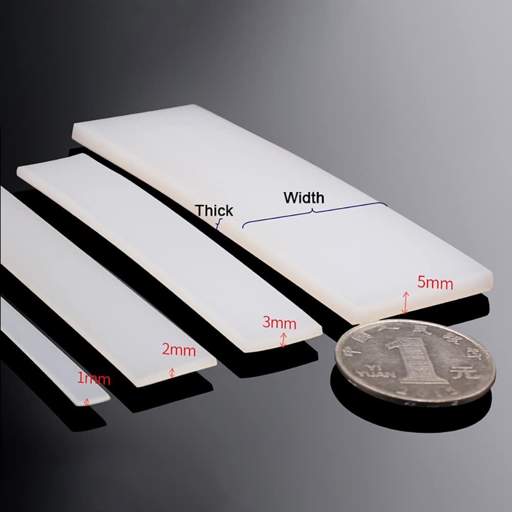 1 meter zwarte siliconen rubberen afdichting strip breedte 10/15/20/30/40/50mm dik 2/3/5mm anti-slip demper afdichting pakking hittebestendig(Width 30mm Thick 2mm
