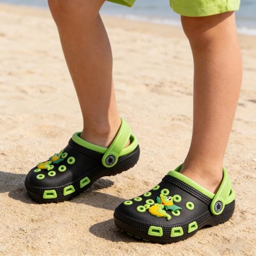 Image of Toddler Little Kids Clogs Slippers Sandals, Non-Slip Girls Boys Clogs Slide Lightweight Garden Shoes Slip-on Beach Pool Shower Slippers