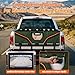Ytonet Tailgate Bike Pad Holds 5 Bikes, Heavy Duty Tailgate Pad for Mountain Bikes with Tool Pocket & Reflective Strip, Scratch-Resistant Truck Bike Tailgate Pad Match Mid-Size & Compact Pickups Green