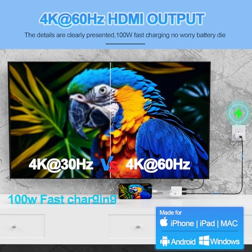 Adaptador HDMI para conectar iPad y iPhone a la televisión 3