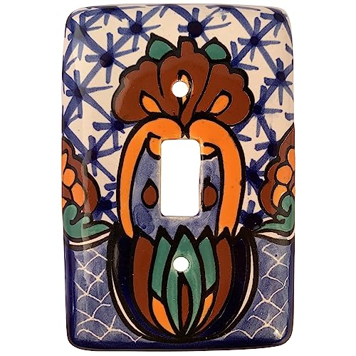 Single Toggle Turtle Talavera Switch Plate