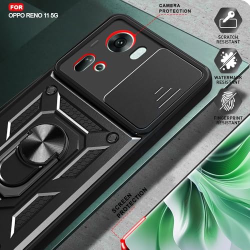 CoverLelo Armour Back Case for Oppo Reno 11 5G Black - Image 4